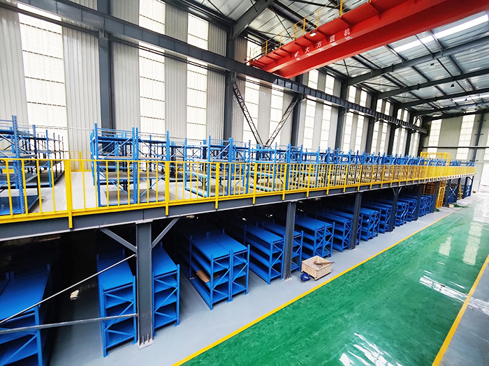 案例現(xiàn)場丨重型貨架鋼平臺項目安裝完成即將投入使用！